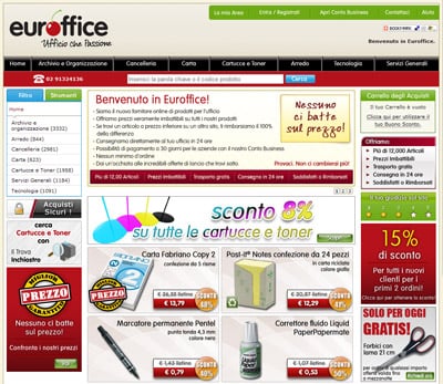 Forniture ufficio Euroffice negozio cancelleria