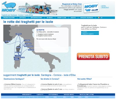 Offerte traghetti Moby