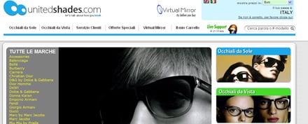 Negozio ottica online