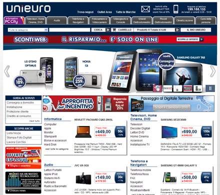 Sito Web Unieuro Sito Web Unieuro