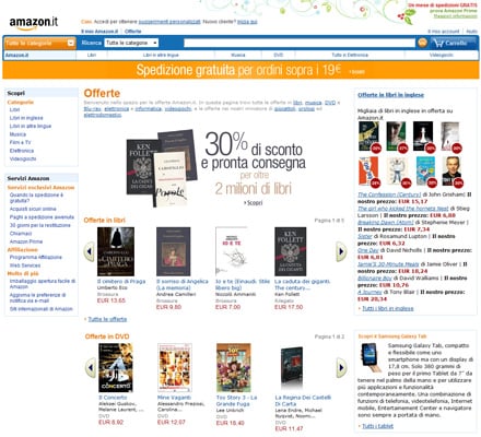 Amazon Portale web Amazon Portale web